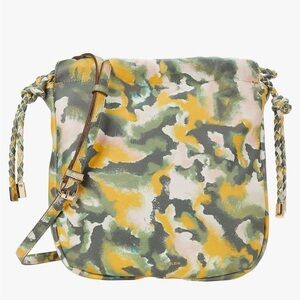 Anne Klein bag crossbody shoulder bag Green Butter Yellow and pink purse